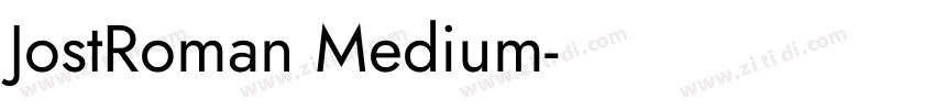 JostRoman Medium字体转换